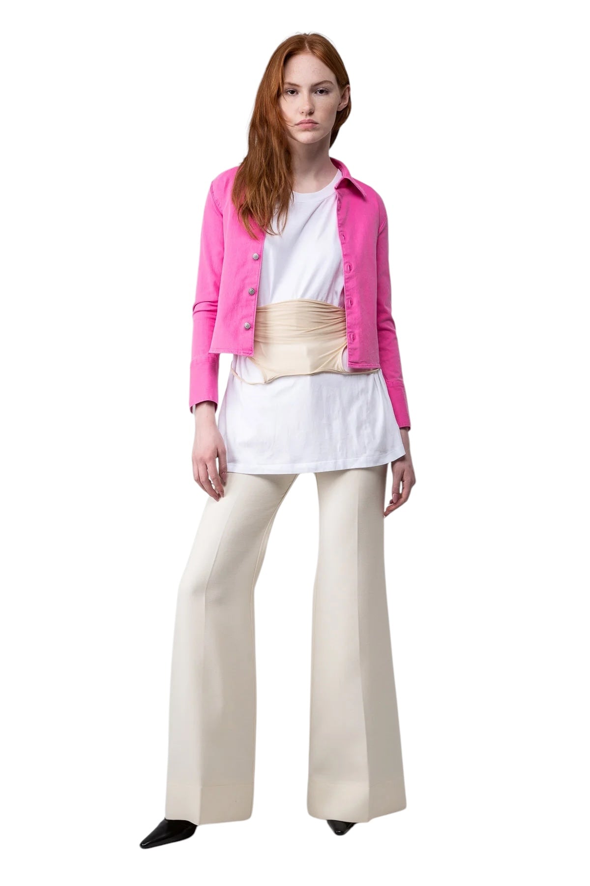 Denim Button Up Shirt Jacket