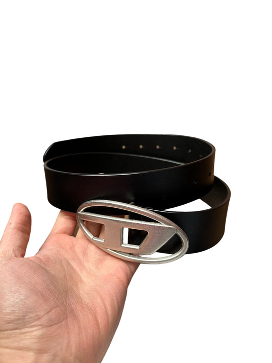 Logo-Lettering Leather Belt