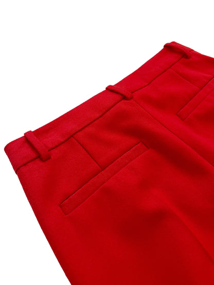 2021 Haute Couture Red Wool Slacks