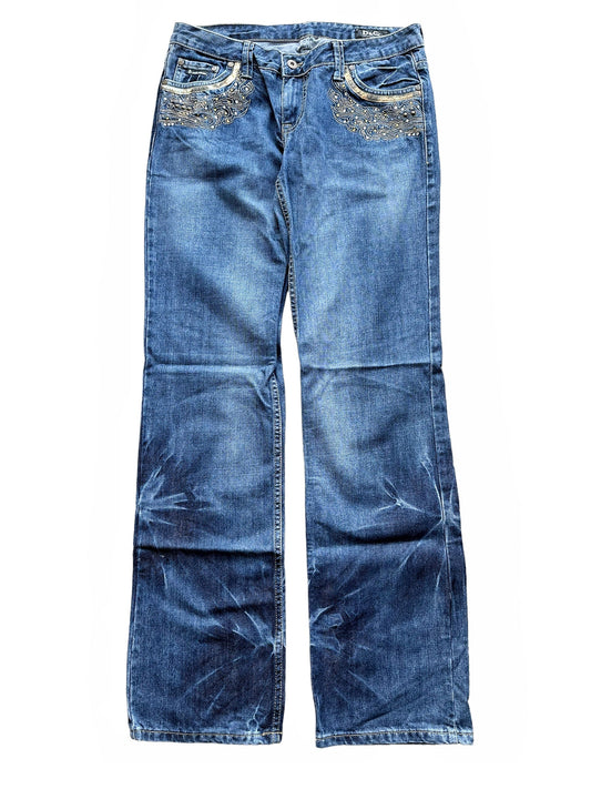 Jeweled Dye Denim