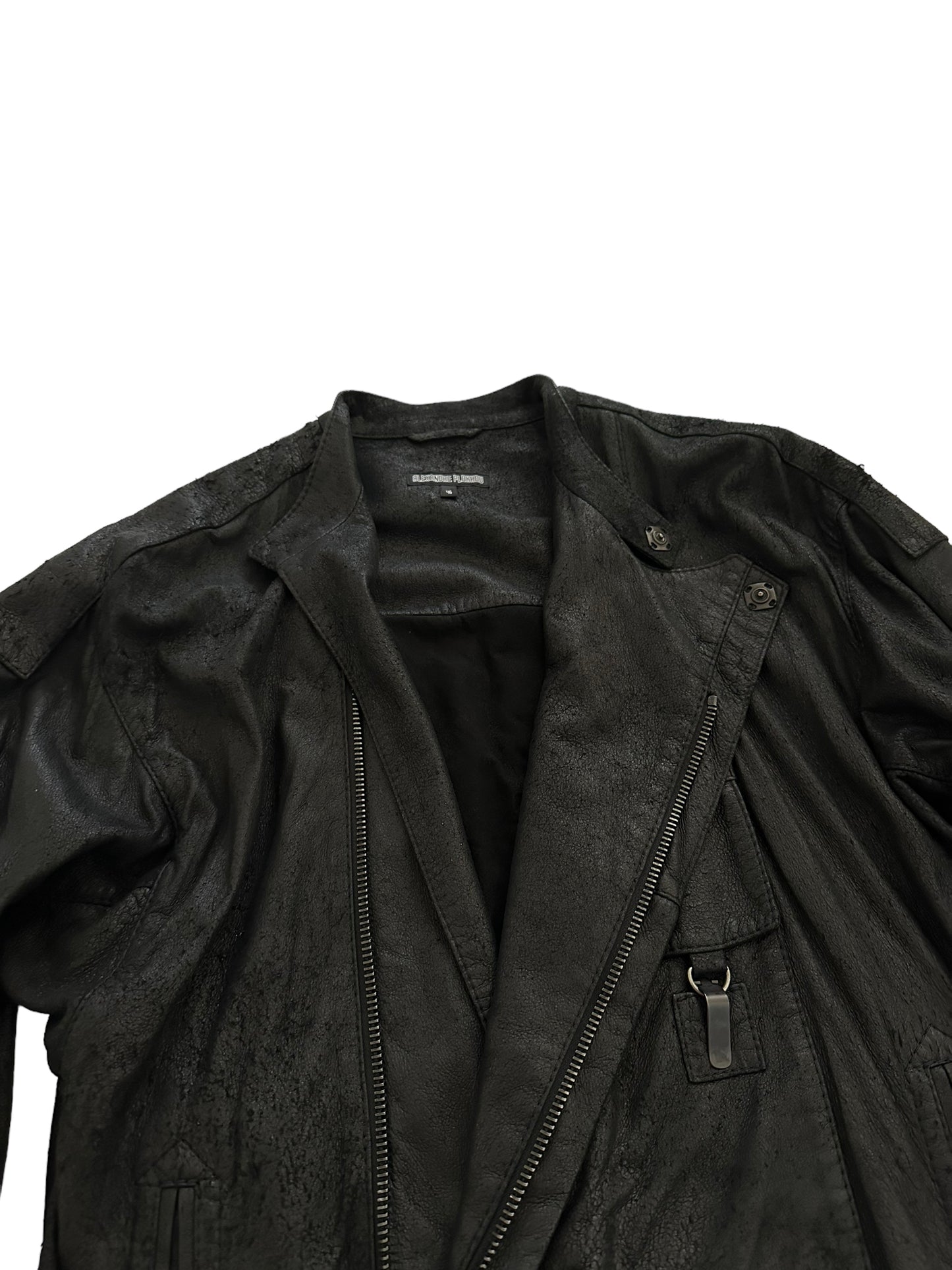 FW15 Blistered Leather Cargo Jacket