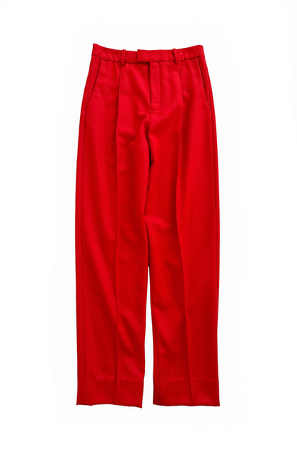 2021 Haute Couture Red Wool Slacks