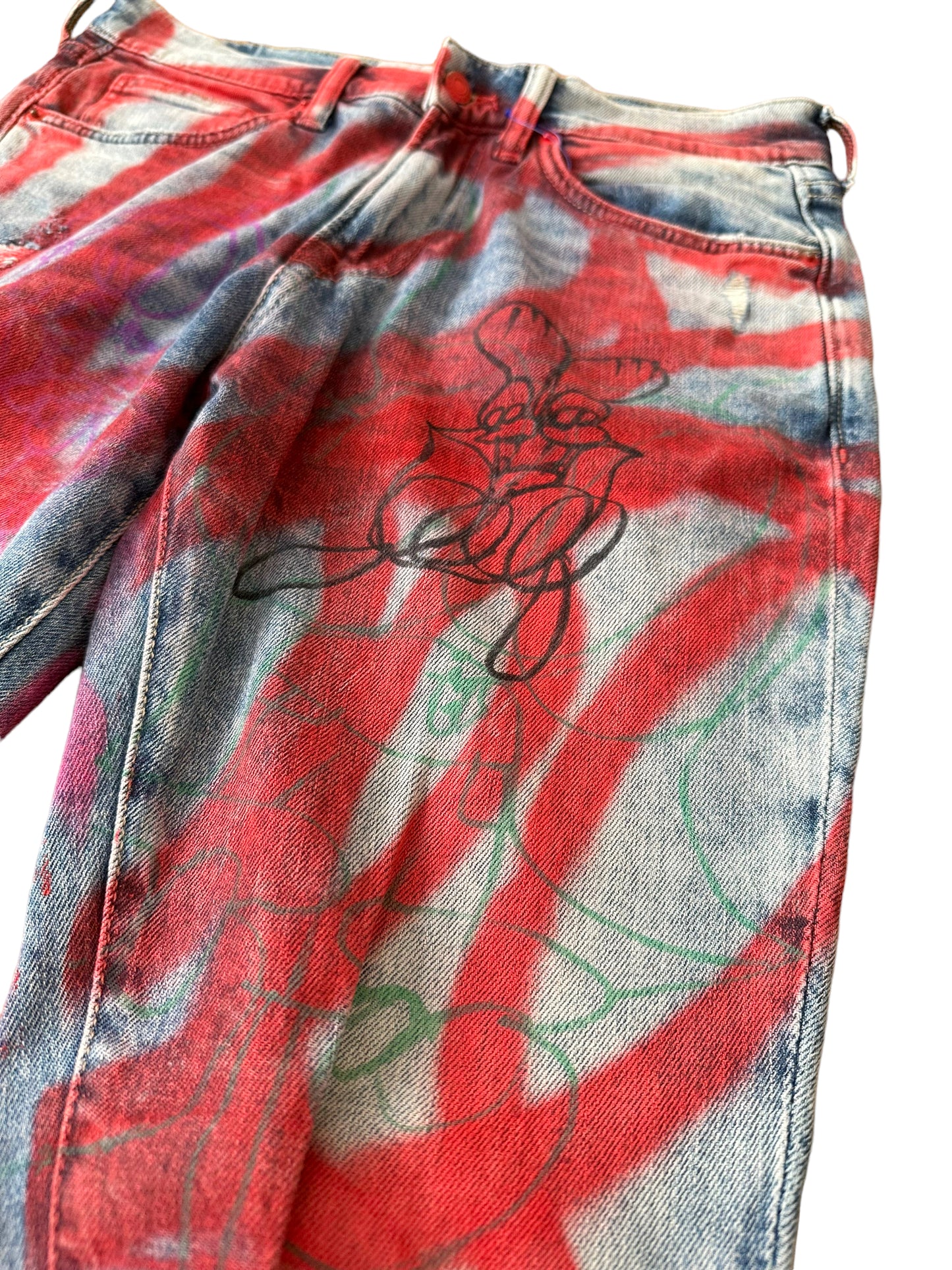 Skoloct 1/1 Graffiti Art Denim