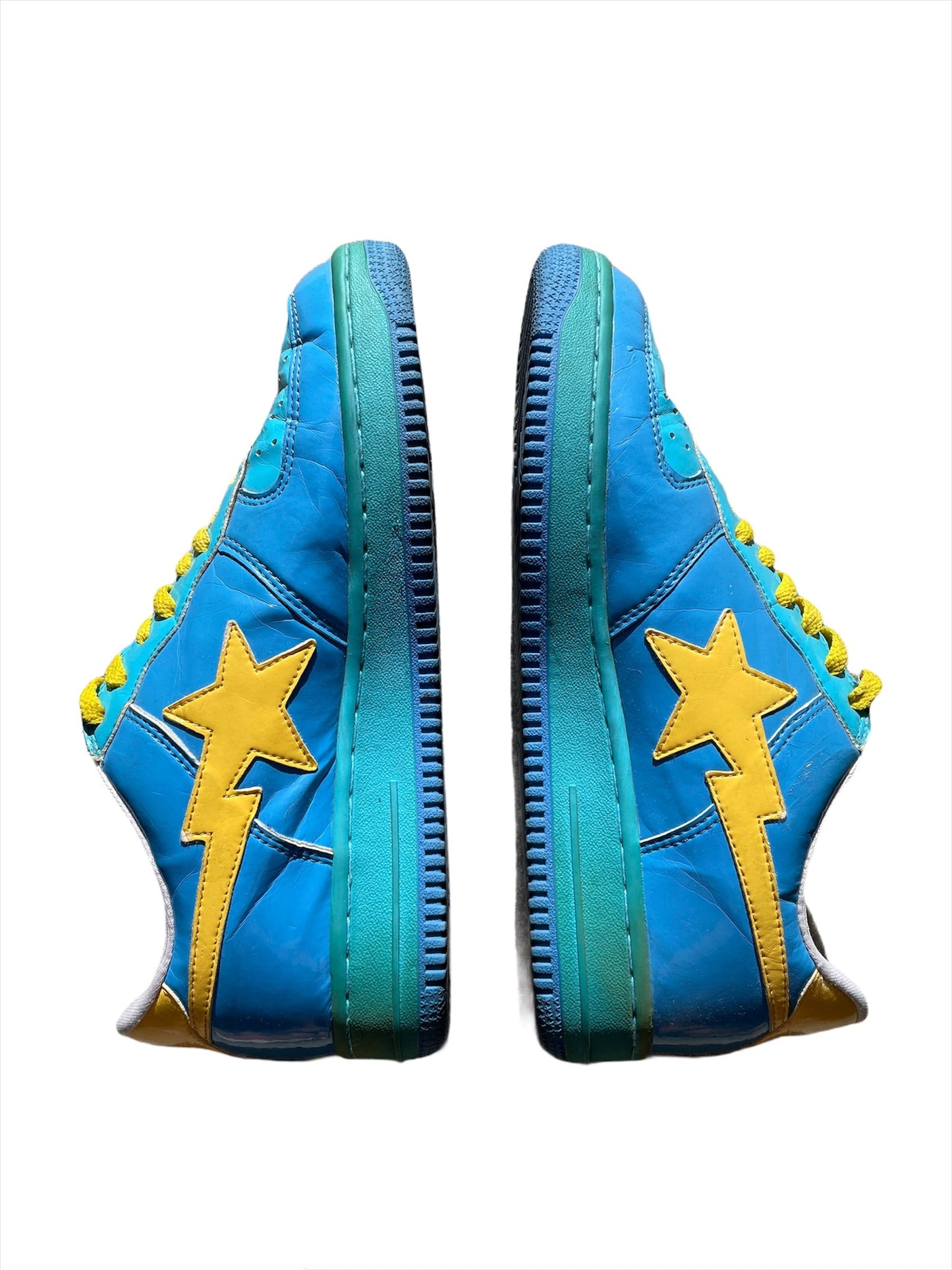 OG Blue Yellow Bapesta