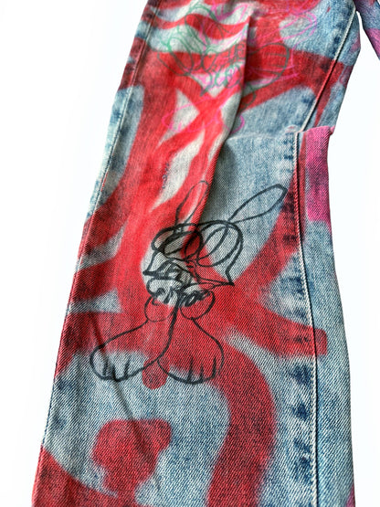 Skoloct 1/1 Graffiti Art Denim