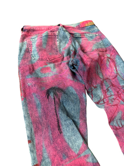 Skoloct 1/1 Graffiti Art Denim