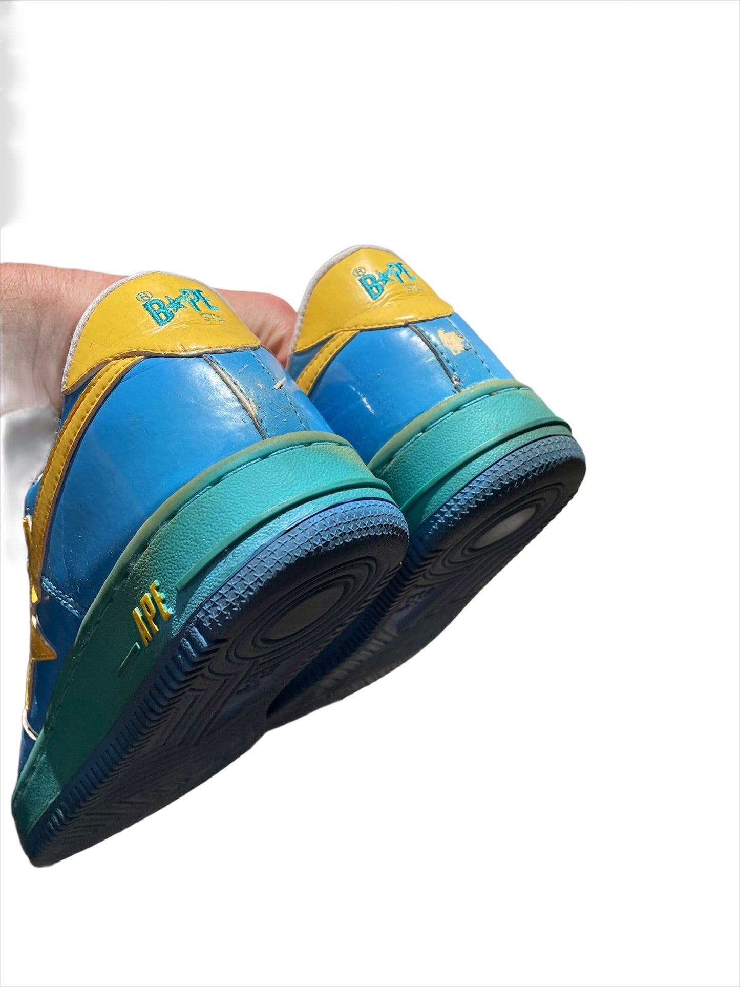 OG Blue Yellow Bapesta