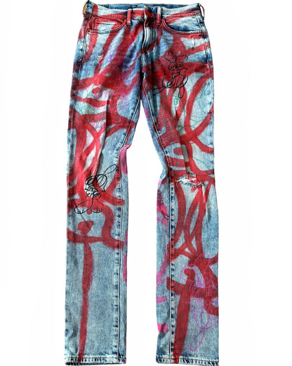 Skoloct 1/1 Graffiti Art Denim