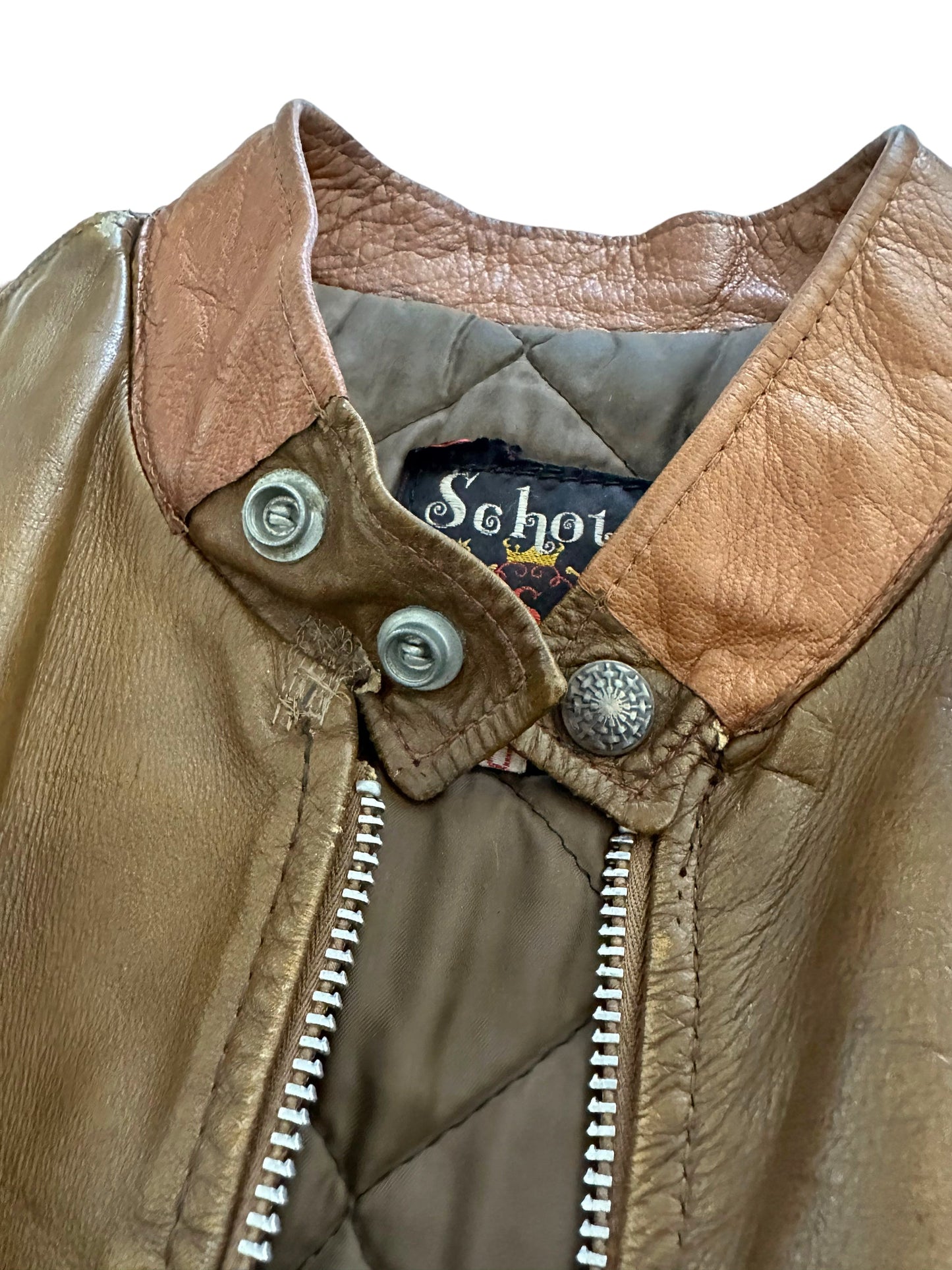 1960’s Perfecto Cafe Racer Leather Jacket