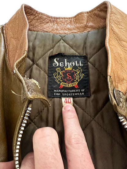 1960’s Perfecto Cafe Racer Leather Jacket