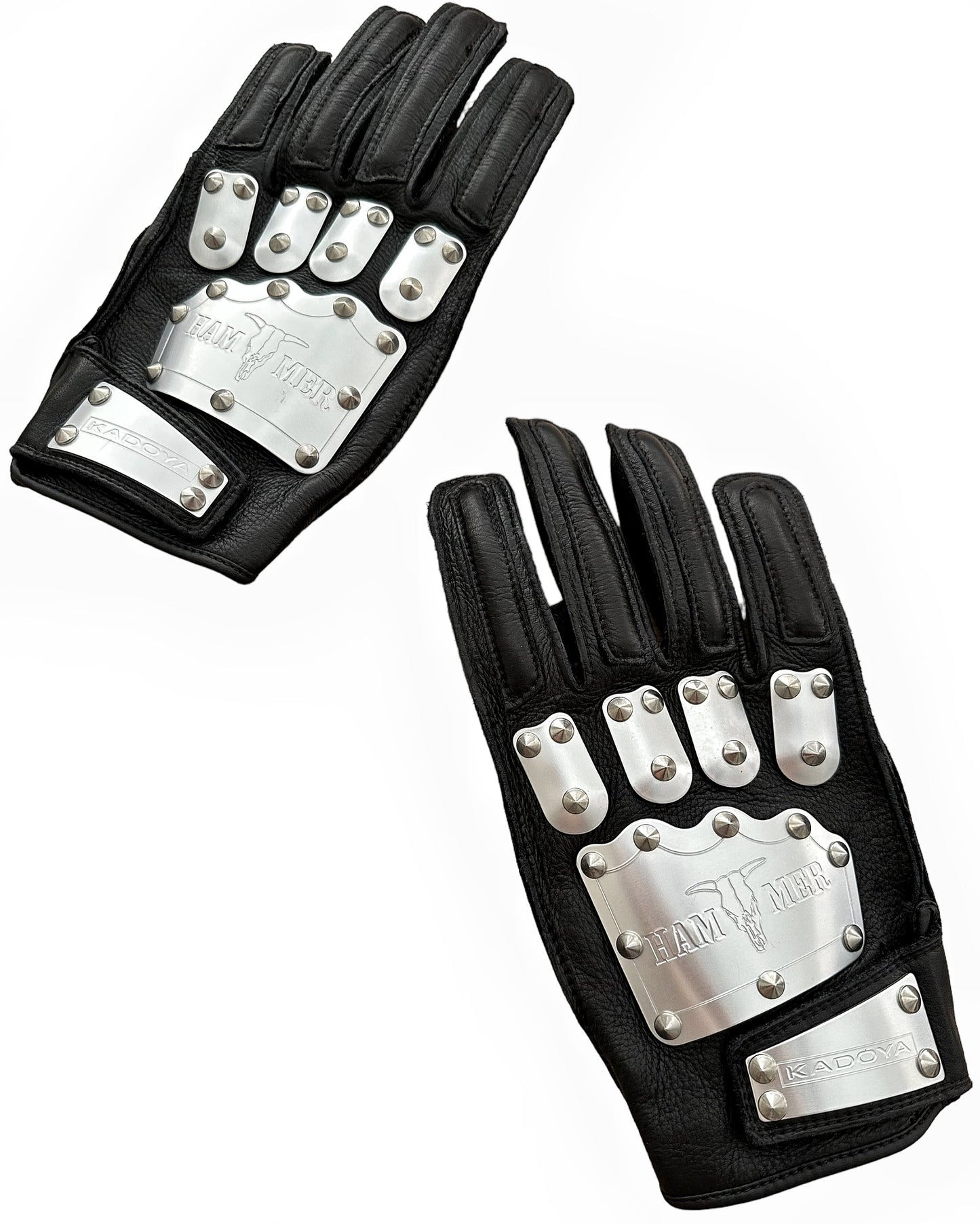 “HAMMER” Armor Stud Leather Glove