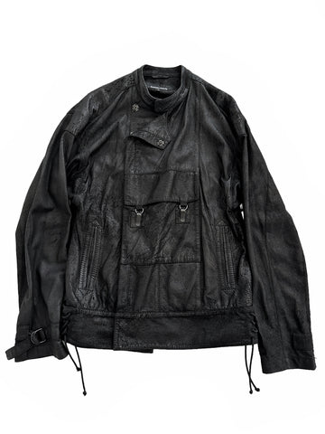 FW15 Blistered Leather Cargo Jacket