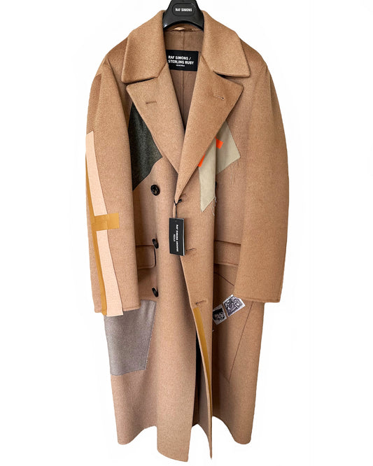 2014 Sterling Ruby Patchwork Camel Coat