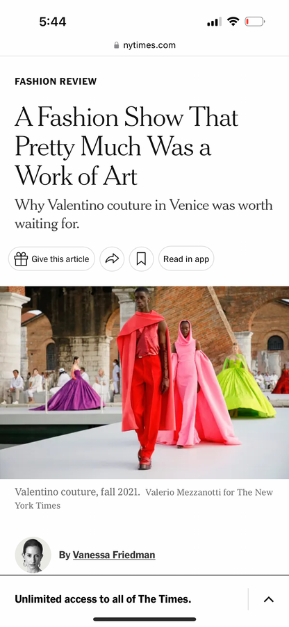 2021 Haute Couture Red Wool Slacks