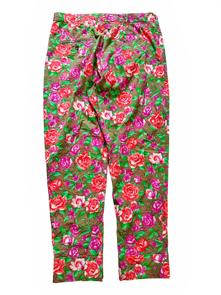 2001 Floral Flower Trousers