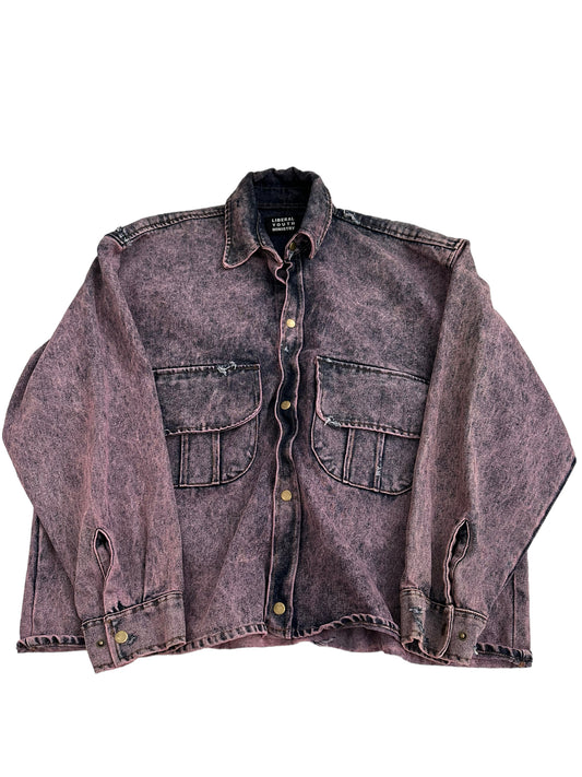 Acid Wash Denim Shirt