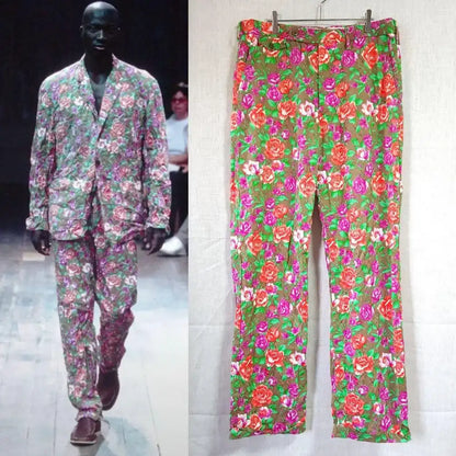 2001 Floral Flower Trousers