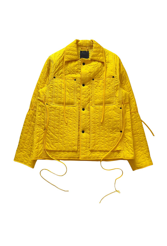 SS16 Yellow Quilted Work Jacket