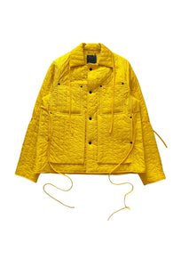 SS16 Yellow Quilted Work Jacket