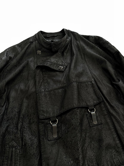 FW15 Blistered Leather Cargo Jacket