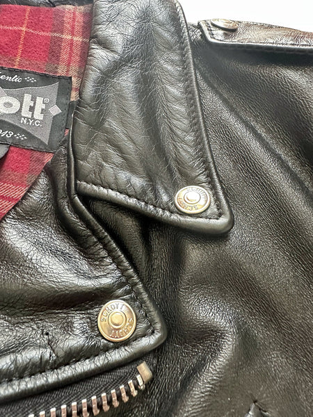 626 Cowhide Shine Leather Perfecto Biker Jacket