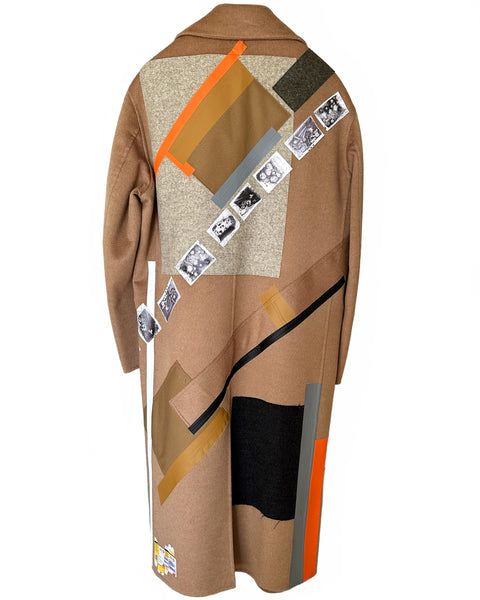2014 Sterling Ruby Patchwork Camel Coat