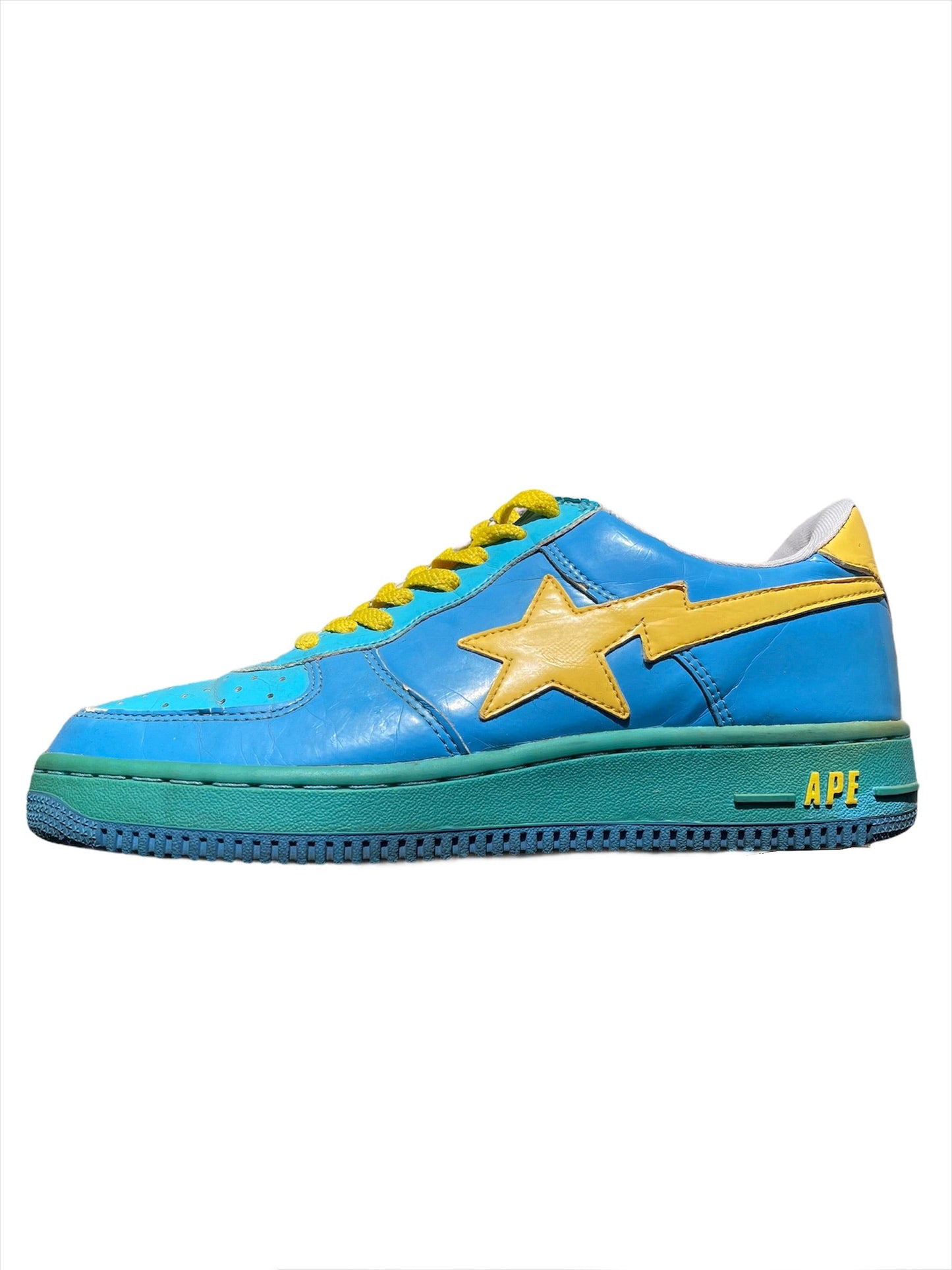 OG Blue Yellow Bapesta