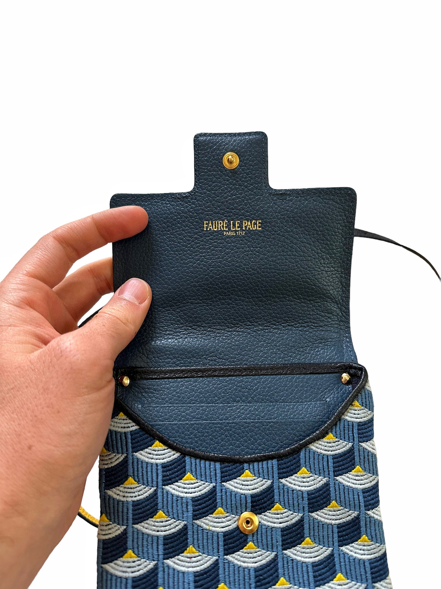 Call Me 12 Blue Saga Jacquard Pouch