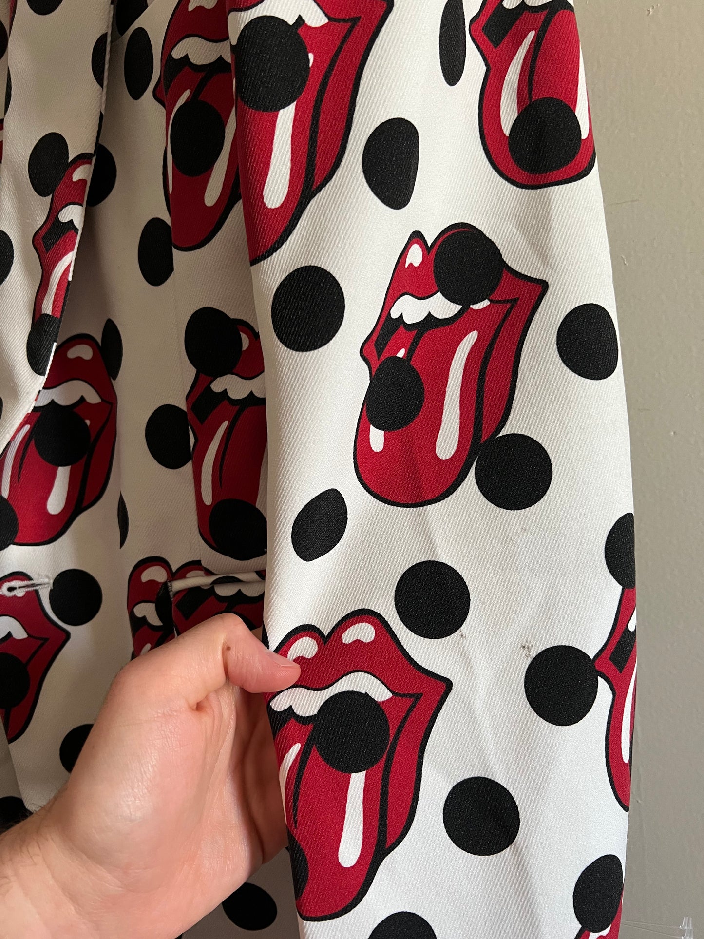 2005 Rolling Stones Dot Print Blazer