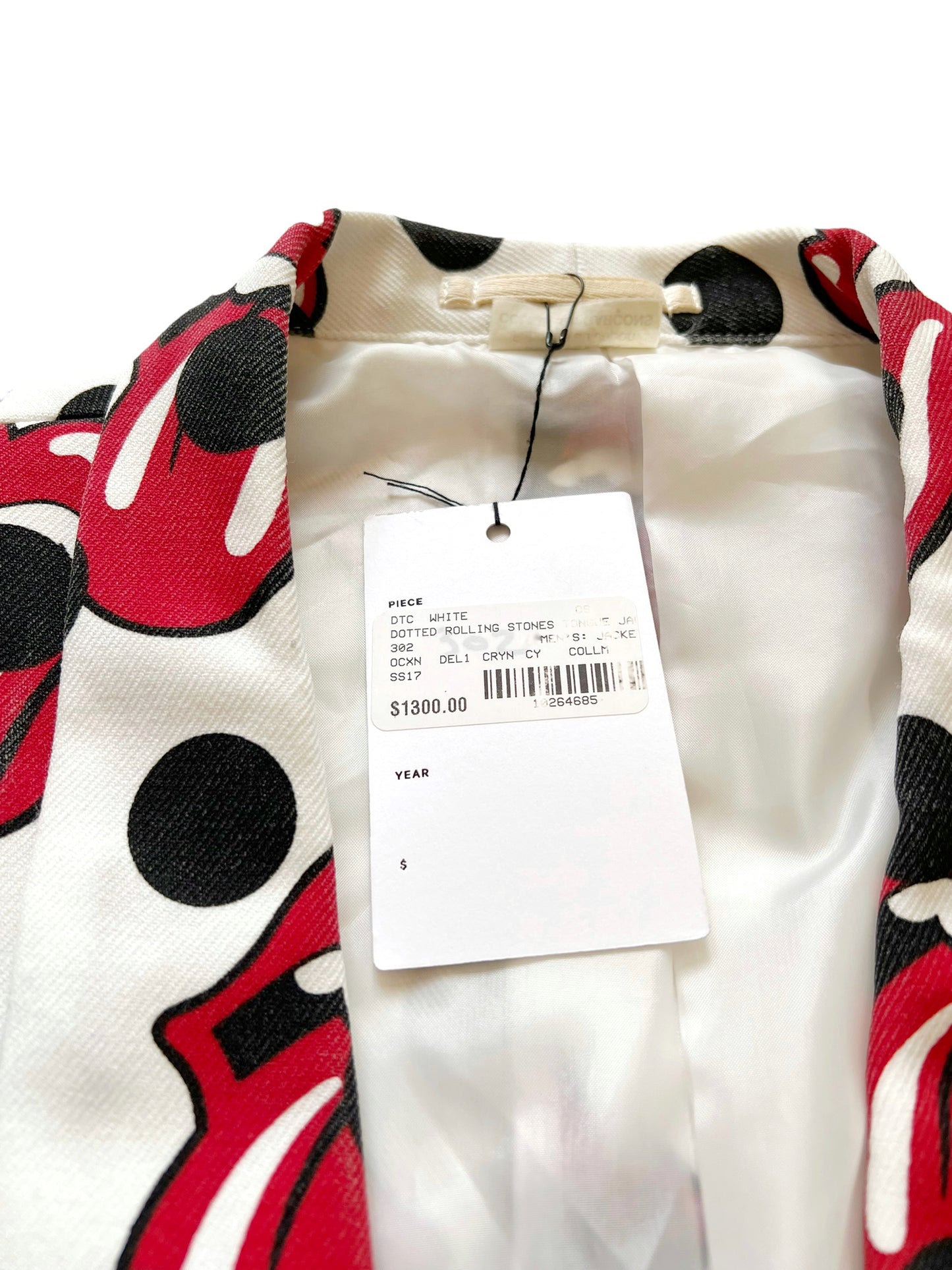 2005 Rolling Stones Dot Print Blazer