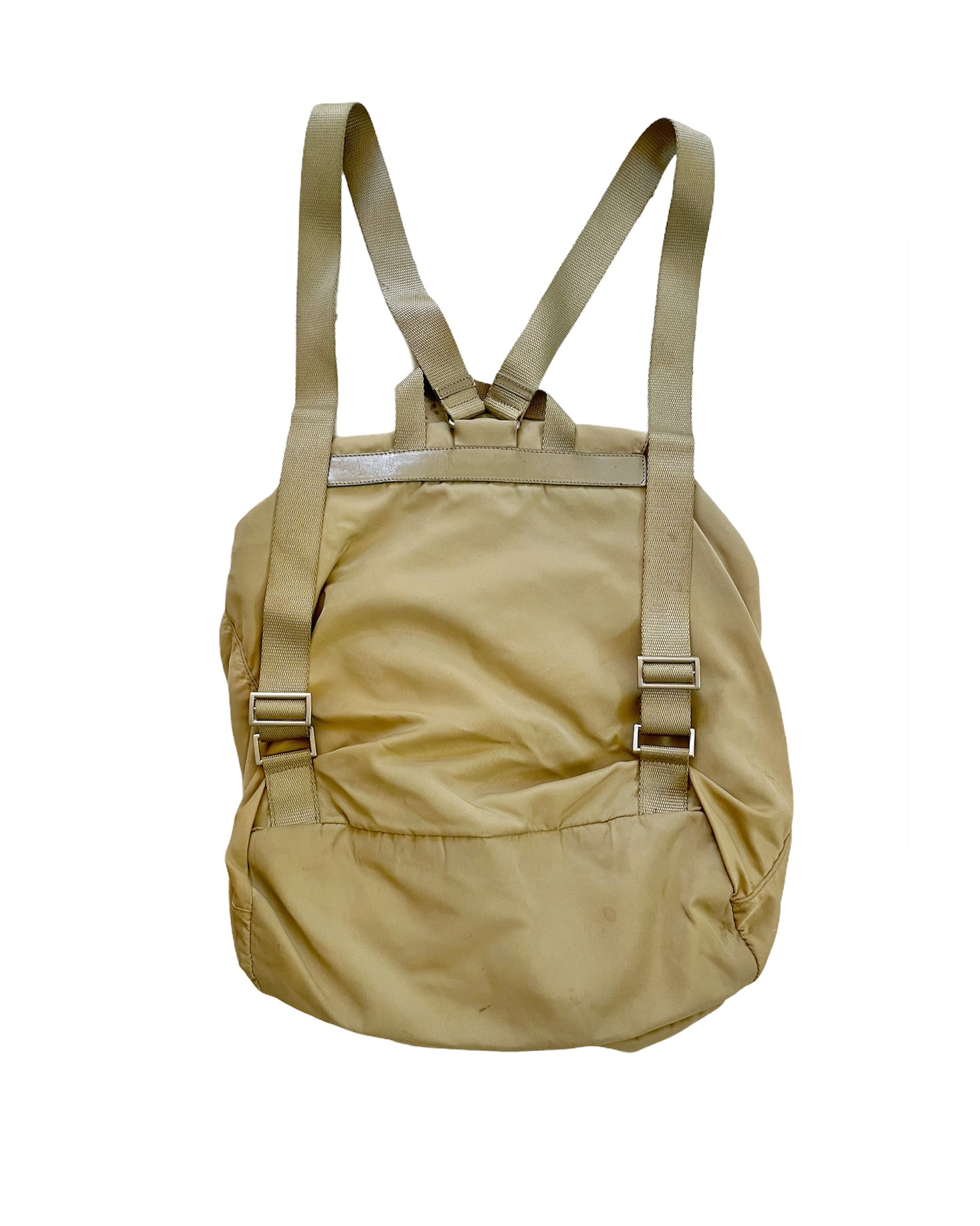 Tan Nylon Backpack