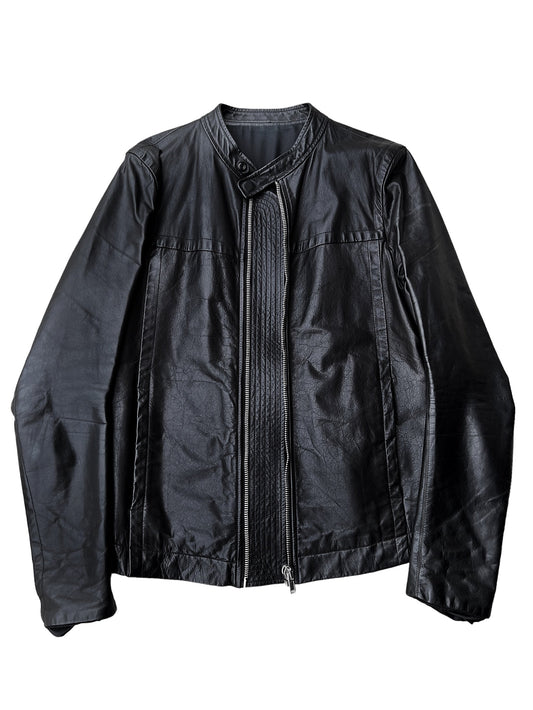 Calf Cafe Racer Leather Jacket