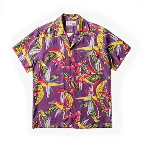 SS19 Rayon Purple Hawaiian Shirt