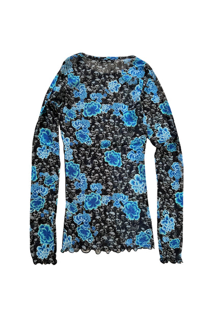 Skulls Nylon Tattoo Mesh Tee