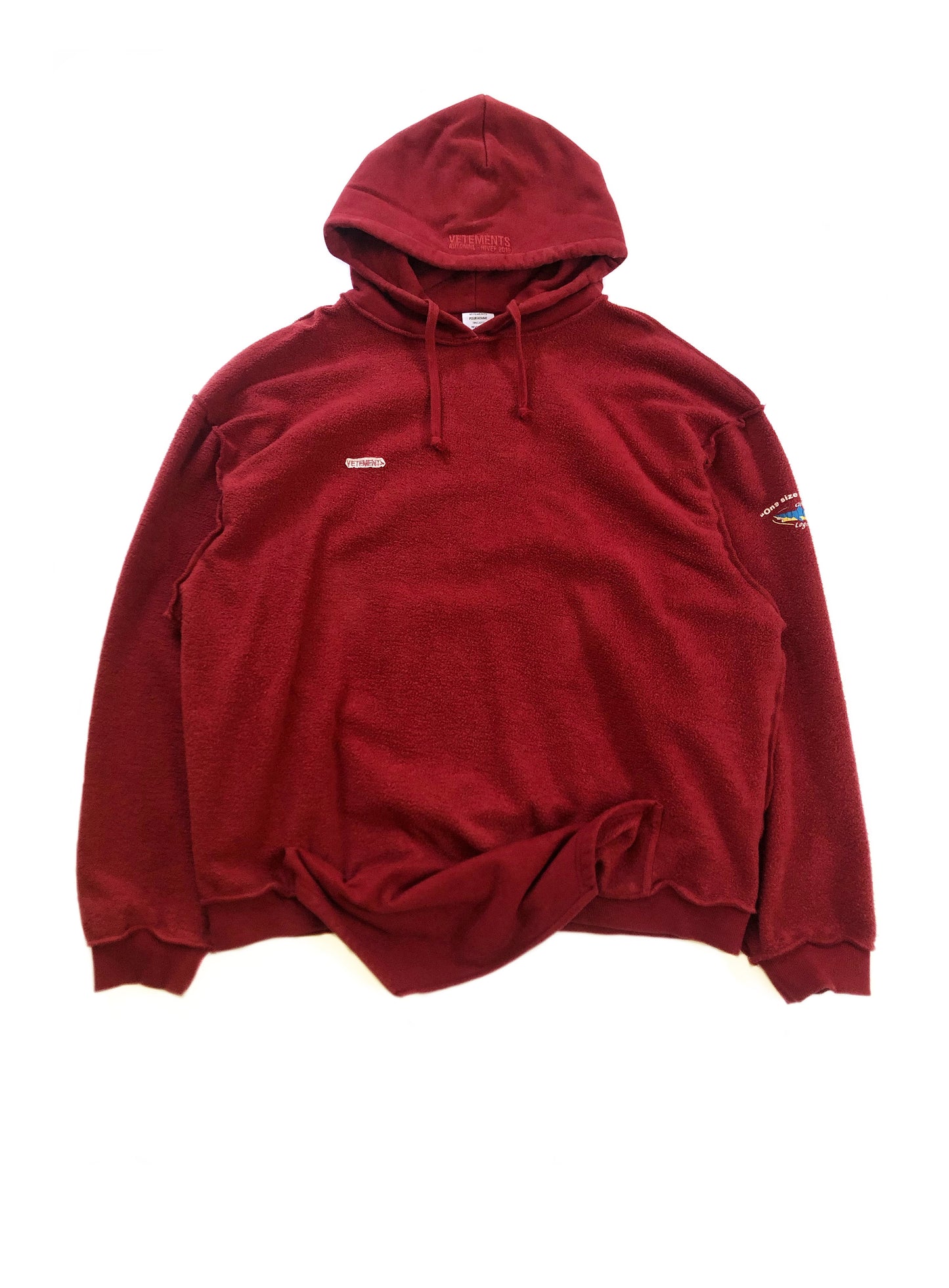 “Inside Out” Burgundy Hoodie