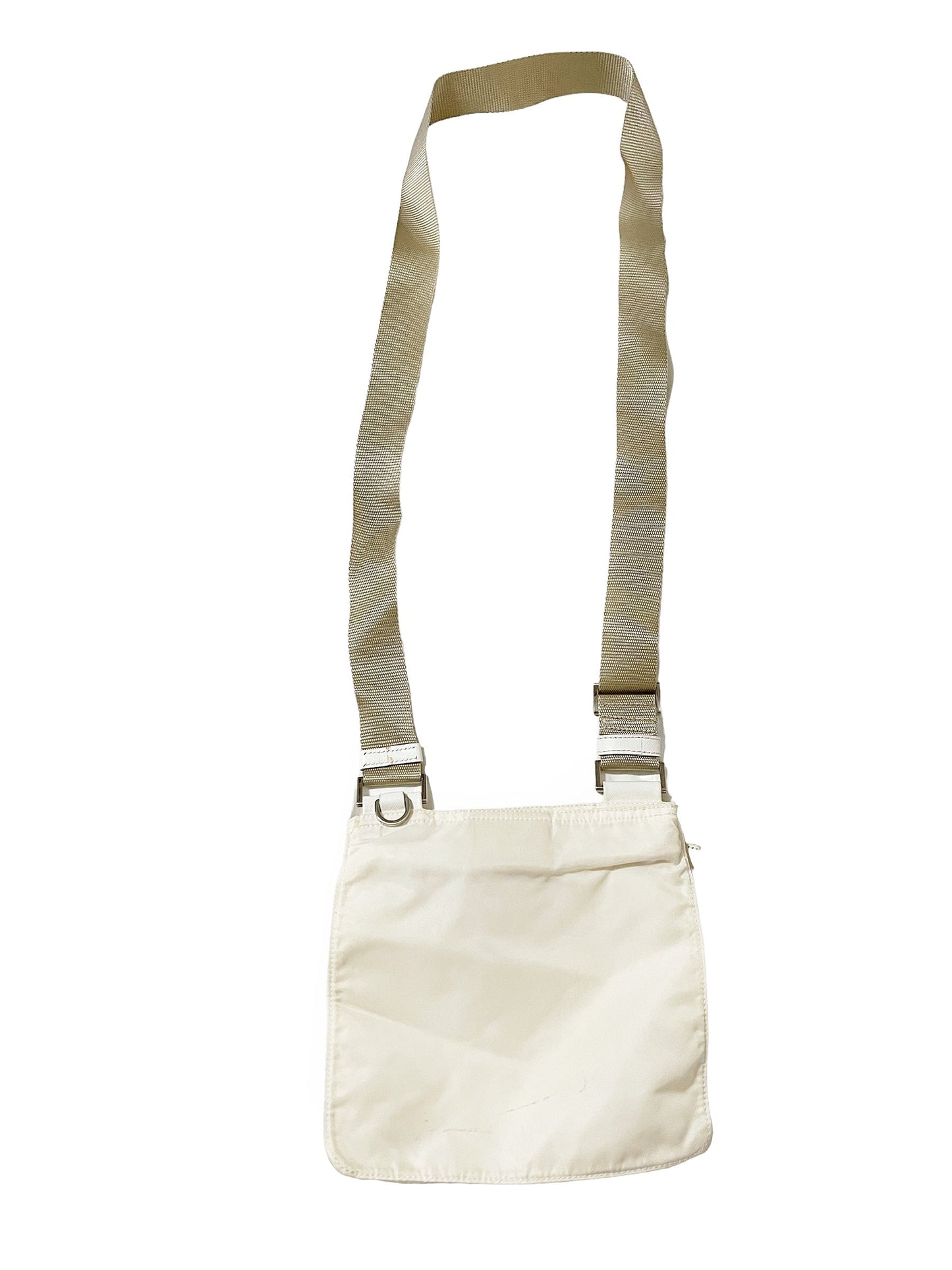 White Nylon Crossbody