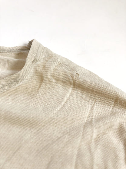 1998 Beige Logo Printed Blend Tee