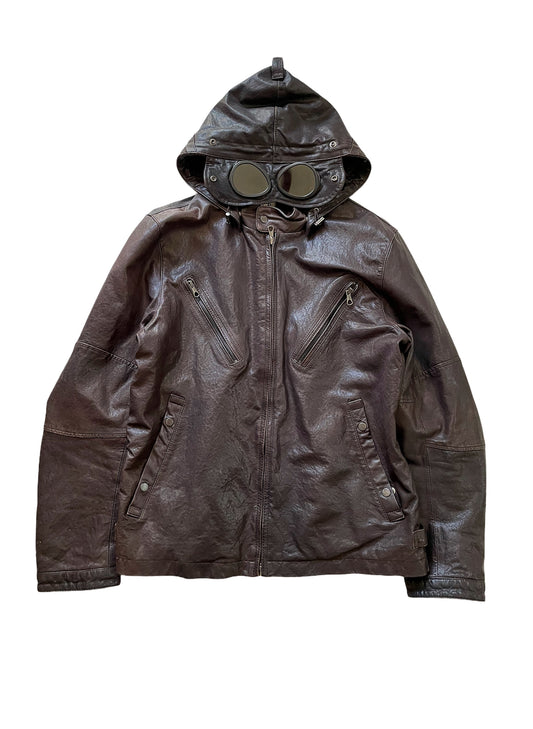 Leather Goggle Jacket