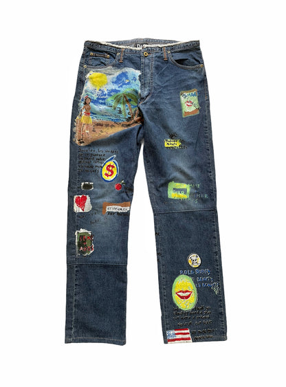 2000’s Painted Denim