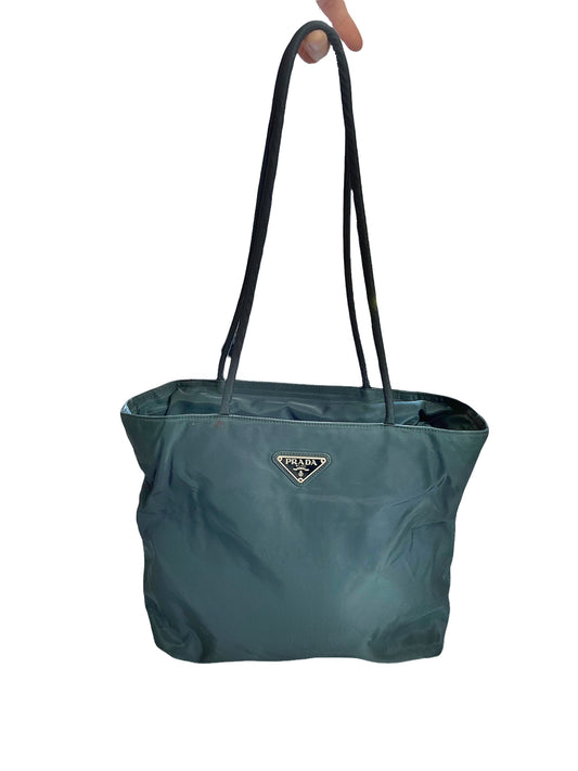 Blue Nylon Tote