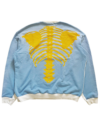 Blue Skeleton Bone Crewneck