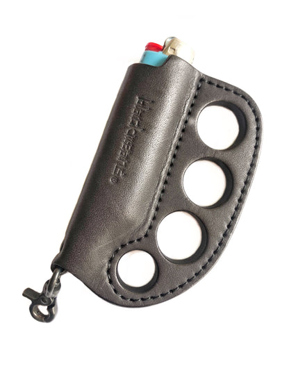 Leather Knuckles Lighter Case