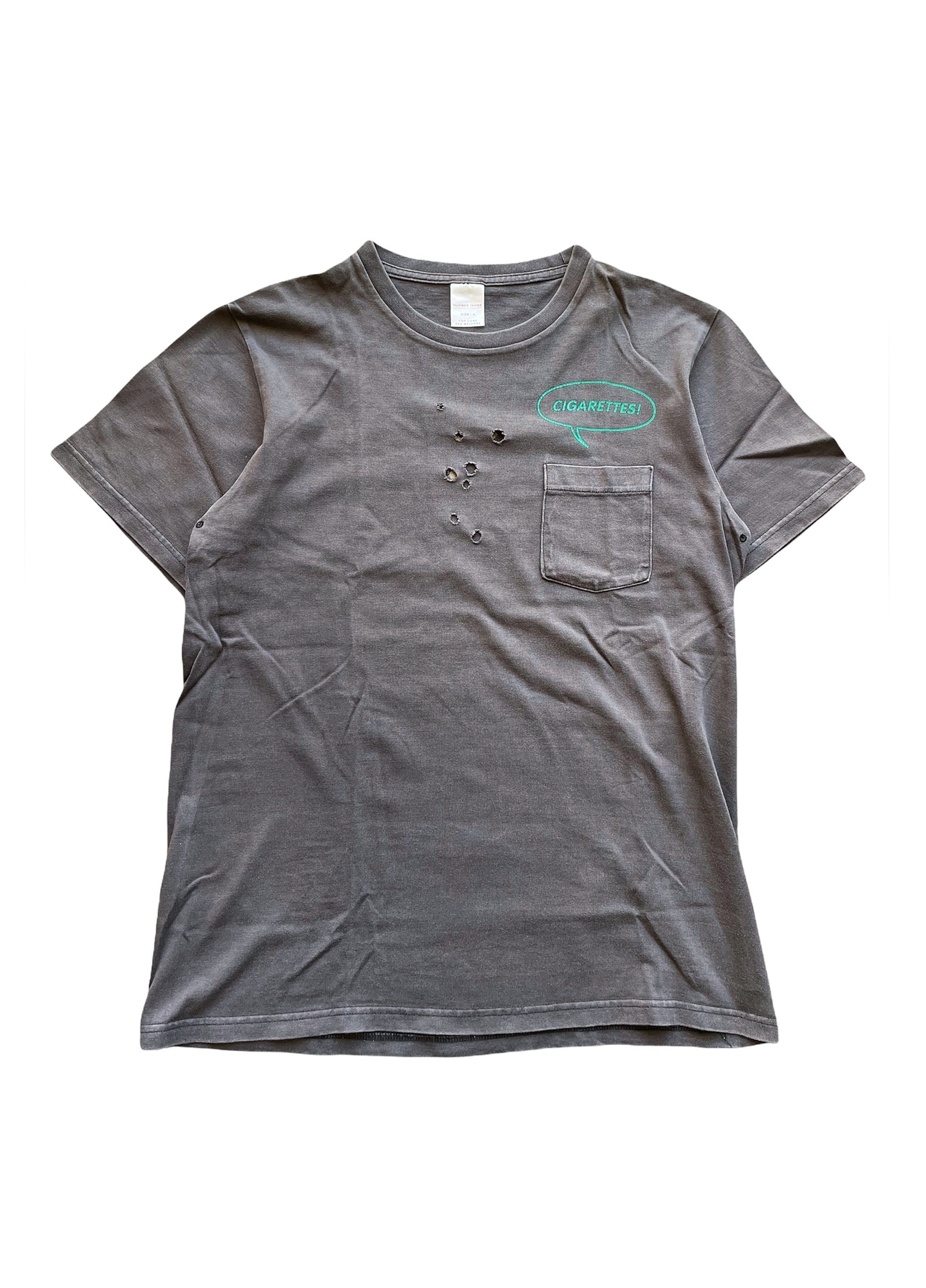 ナンバーナイン　tシャツ サイズ4 SS01 タイム期　cigarettes ナンバーナイン tシャツ サイズ4 SS01 タイム期 cigarettes