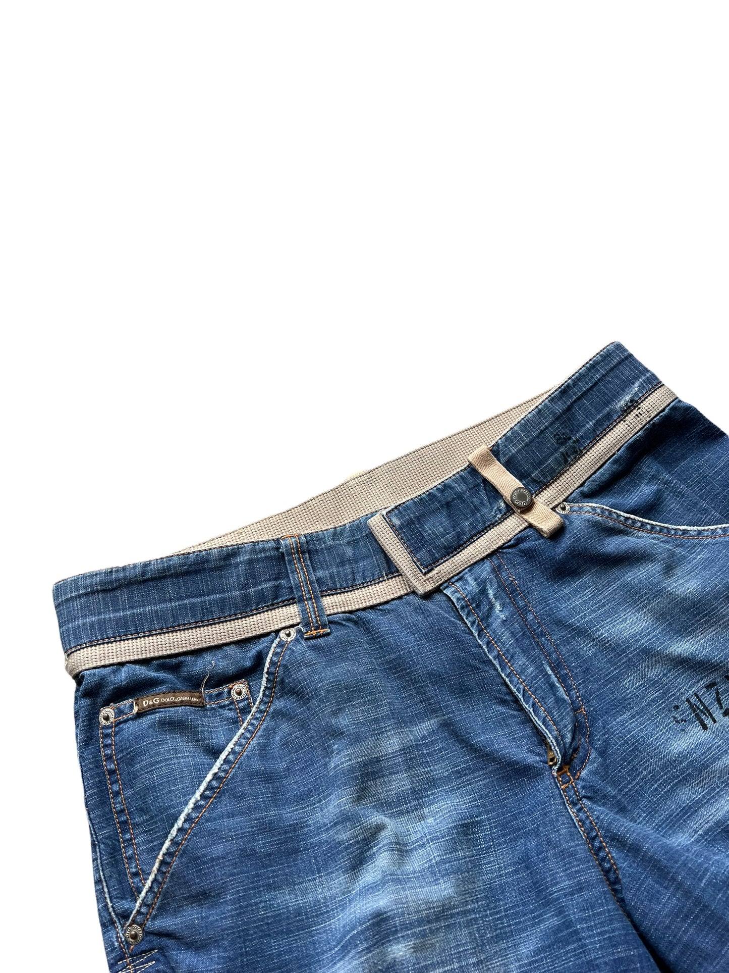 Production Print Denim Cargo