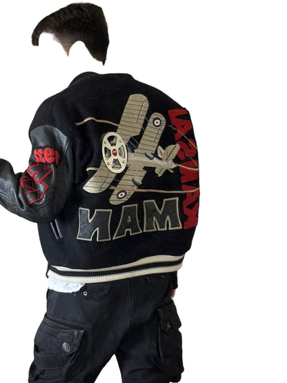 1980’s 3D Airplane Varsity Jacket