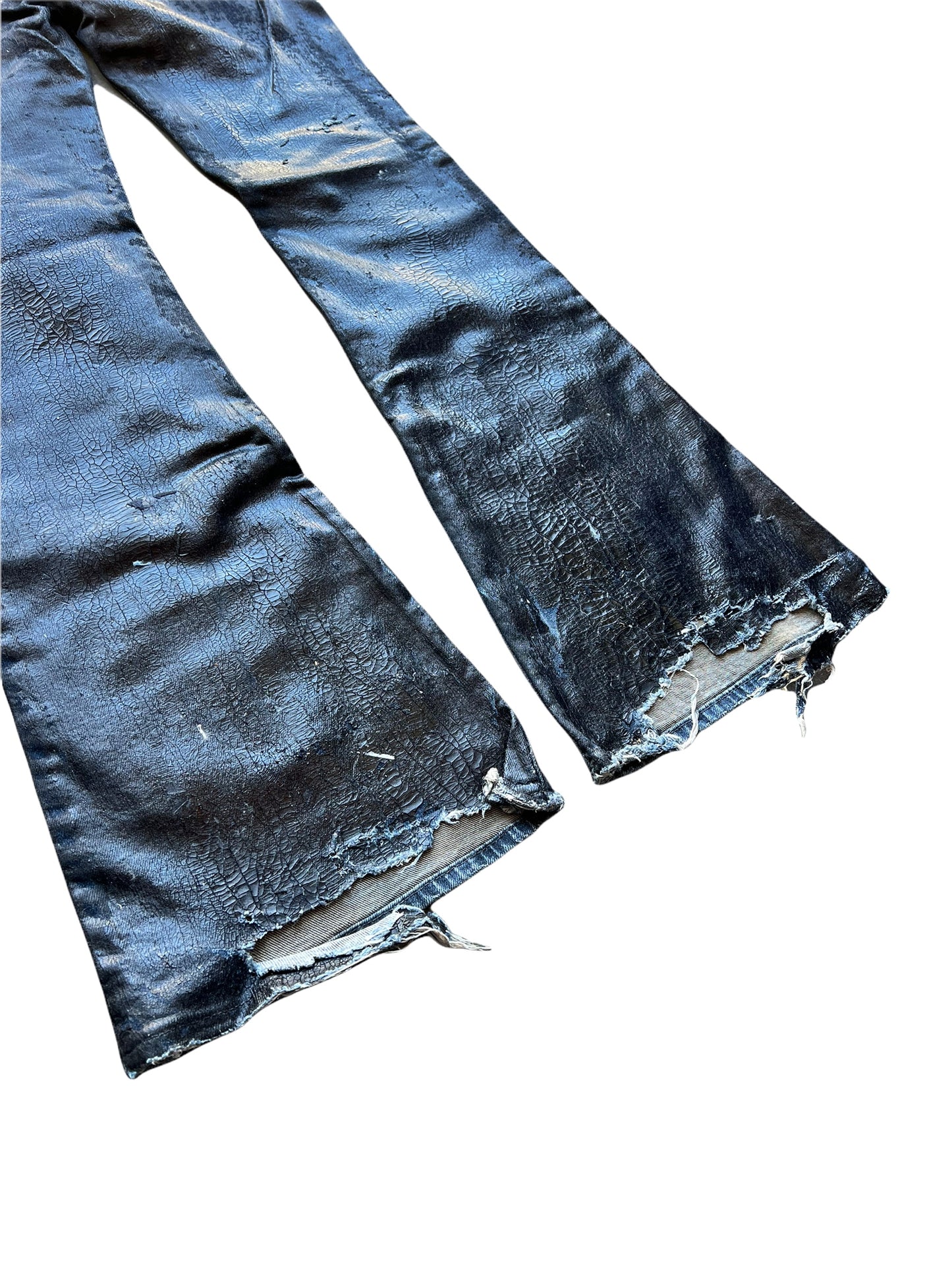 Wax Paint Flare Denim