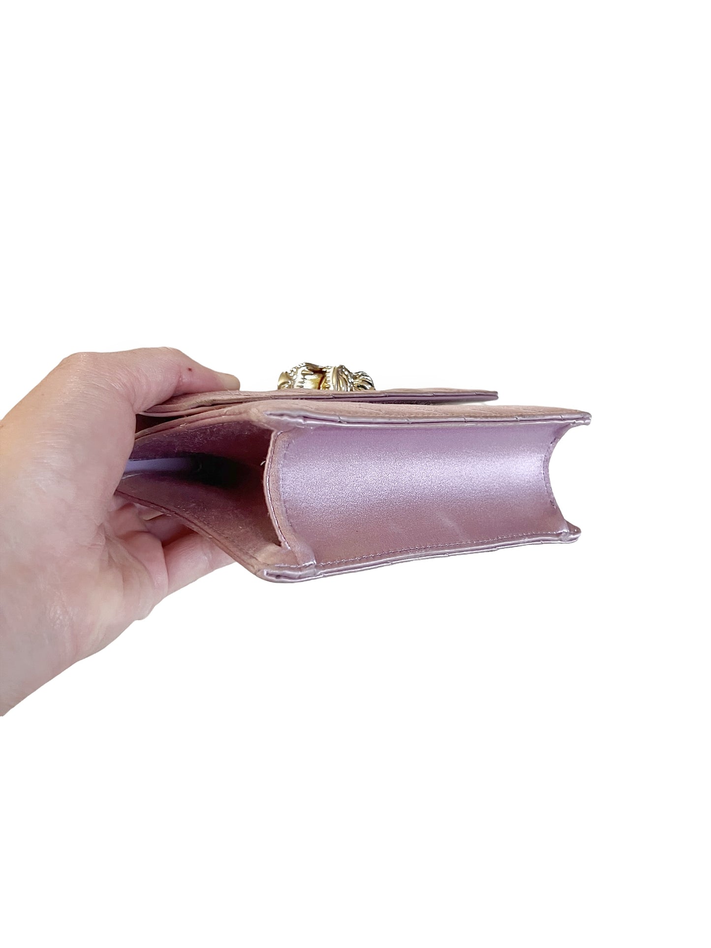 Rajah Pink Silk Mini Bag