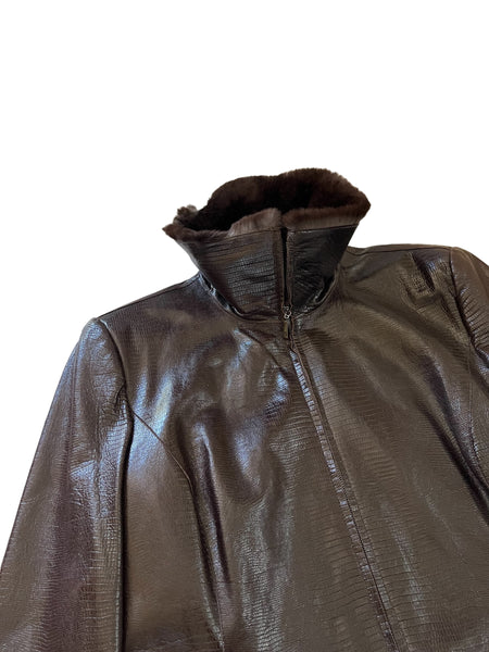 2000’s Rabbit Fur Leather Jacket
