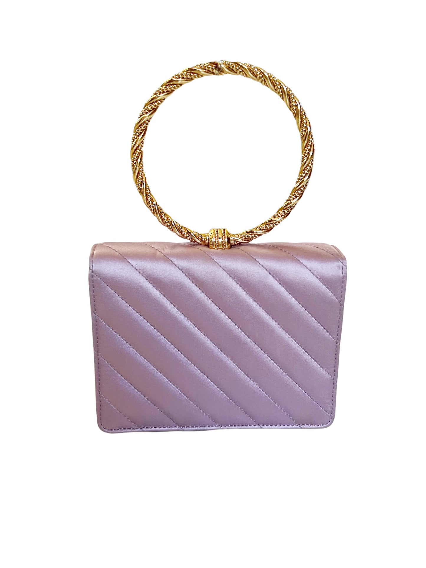 Rajah Pink Silk Mini Bag