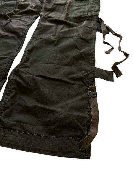 Reconstructed Parachute Olive Cargo Pants